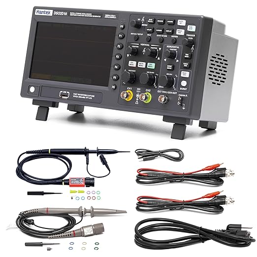 Hantek DSO2D10 Digital Storage Oscilloscope 100MHz Bandwidth 2CH Dual Channel 1GSa/s 8M Memory Depth with 1CH Waveform Generator