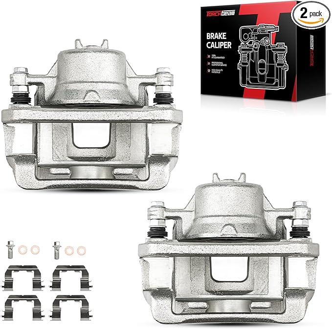 Torchbeam Front Brake Calipers Set for Kia Sorento 2011-2013, Hyundai Santa Fe 2010-2012, Front Left and Front Right Calipers Replace # 19B6463+19B6462
