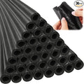 Amylove 36 Pcs 3.3 Feet Foam Pipe Insulation Foam Tube Insulating Water Pipe Pool Swim Noodles Heat Preservation Pipe Covers for Tubing Outdoor Freeze Protection (Black,1 Inch)