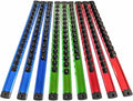 Magnetic Socket Holder Organizer Set - 9-Piece Detachable Trays for 1/4", 3/8", 1/2" Sockets, 120-Piece Toolbox Drawer Organizer, Aluminum Alloy Garage Storage for Mechanics & DIY (Red/Blue/Green)