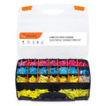 Wirefy Heat Shrink Wire Connectors Kit - Marine Grade Electrical Connectors - Automotive Butt Connectors - Insulated Ring, Spade, Fork, Hook, T-Tap Crimp Terminals - 22-10 Gauge - 1080 PCS