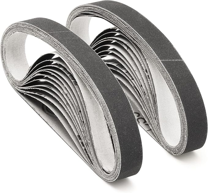 1/2" x 12" Knife Sharpener Replacement Belts Kit, 400 Medium Grit Sanding Belts for Work Sharp Original Knife Sharpener & Tool Sharpener,24 Pack