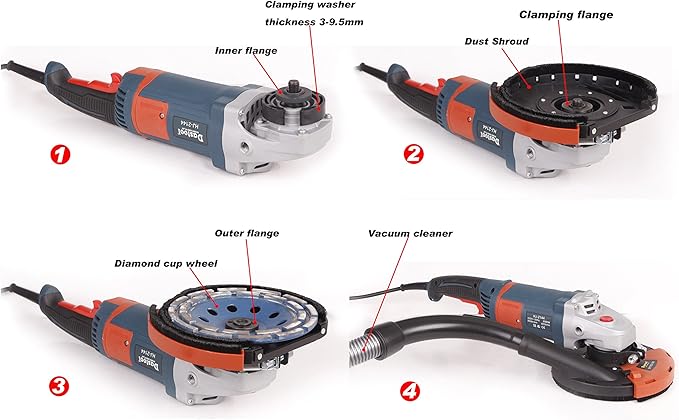 Expert Surface Grinding Dust Shroud for Angle Grinder,Universal 7-Inch Dt1702-180