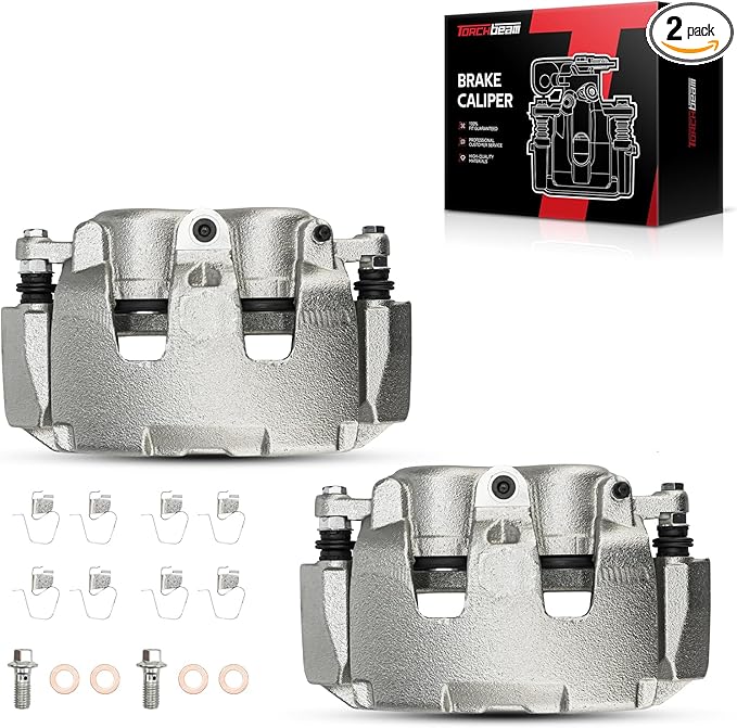 Torchbeam Front Brake Calipers Set for Dodge 2006-2008 Ram 1500 5.7L, Dodge 2005-2008 Dakota, Dodge 2006-2008 Ram 1500 4.7L, Front Left and Front Right Calipers Replace # 18B5008+18B5009