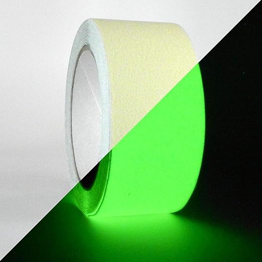 GGR Supplies T.R.U. NST-20 Non-Skid Tape 60 ft. Length Safety Way 60 Grit Anti Slip Traction Tape 32 Mil No Slip (2 in. x 60 ft. (50mm Wide), Luminous)