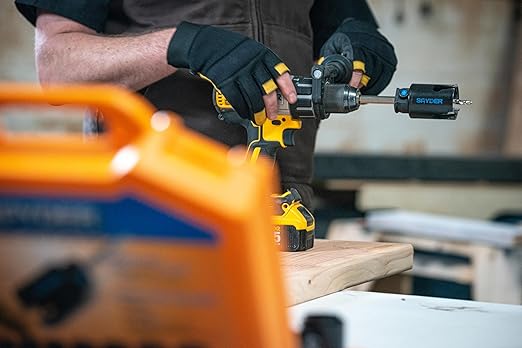 Spyder 14-Piece Carbide Tipped Deep Cut Hole Saw Kit, 11 Hole Saws, 1 Arbor, and 2 Pilot Bits, Rapid Core Eject Arbor System