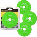 Glass Cutting Disc for 4-1/2" Angle Grinder, 3 Pack Glass Cutter Blade, Green Diamond Cutting Blade Disc 7/8" (Model 115/125) for Grinding Ceramic, Tile, Wine Bottles, Jade, Crystal.