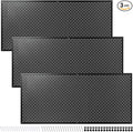 Peg Board, 3 Pack 16-Inch X 36-Inch Heavy Duty Steel Pegboard,Heavy Duty Black Pegboard for Walls, Garage, Workbench, Craft Room Tool Organization, Metal Pegboard Panels(Black)