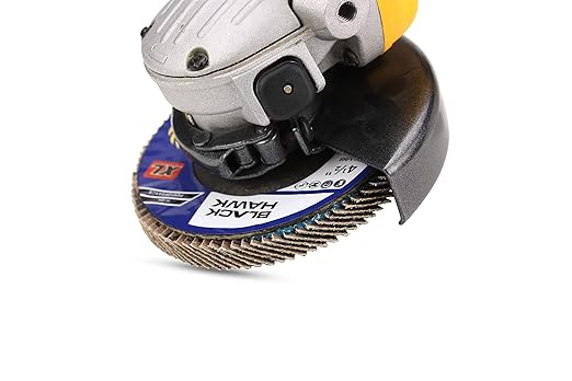 BHA High Density Zirconia Flap Discs Jumbo Grinding Wheels XL Type 27, 4.5" x 5/8"-11, 5 Pack (80 Grit)