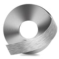 GSCIT Club Grey Silver Edge Banding, 2 Inch x 50ft Aluminum Brushed Edge Banding PVC Edge Trim for Cabinet Repair Furniture
