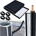 3 Layers HVAC Copper Pipe Insulation Cover Protector Outdoor 600D Oxford AC Copper Line Insulation Sleeve Wrap for Outside 72x10.2Inch with 4 Adjustable Straps for Central Air Conditioning Mini Splits
