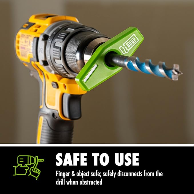 BullseyeBore Core CG1-100 Drill Guide for Straight Holes - Magnetic Drill Attachment with High Vis Green Laser for Visual Worksurface Alignment - Compatible with Common bits from 2” to 5”