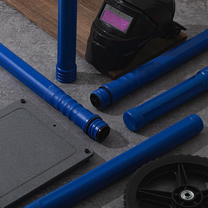 Tandefio 8 Pcs Welding Rod Storage Tube 40 Inch Tig Rod Storage Canisters Welding Electrode Holder Airproof Waterproof Container(Blue)