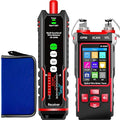 NF-859GT Network Cable Tester with Optical Power Meter10mw DualHead Visual Fault Locator,for POE/RJ45RJ11CAT5 CAT6 CAT3 Tone Probe KitEthemet Wire TracerFiber Tester LAN Network Tools