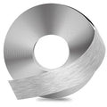 GSCIT Club Silver Edge Banding, 2 Inch x 25ft Aluminum Brushed Edge Banding PVC Edge Trim for Cabinet Repair Furniture