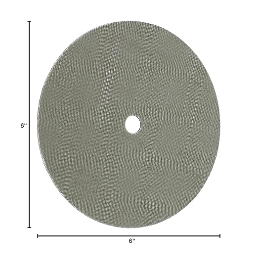 CS Unitec 80986 FIX Disc with Hook & Loop Fasterning, TZ Pyramid, 6" Diameter, A45/400 Grit, (Pack of 10)