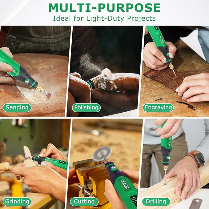 Mini Cordless Rotary Tool, Polishing Kit with 158 Accessories, Multi-Purpose Power Rotary Multi Tool for Polishing, Engraving, Sanding, Drilling, Etching, Cutting Grinding DIY Crafts