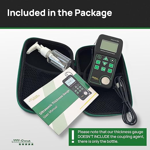 Ultrasonic Thickness Gauge Industrial-888 / Echo-Echo Mode Measure Through Coating up to 19.685mils (500 microns) / Range 0.039-19.685 in (All Material)