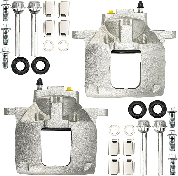 Torchbeam Front Brake Calipers Set for Jeep Wrangler 2013-2017, Dodge Grand Caravan 2013-2016, Chrysler Town & Country 2013-2016, Front Left and Front Right Calipers Replace # 185485+185484