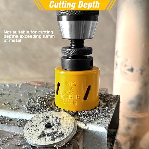 KATA Bi-Metal Hole Saw Kit, 28 Piece M42 Steel Hole Saw Set with 3/4" -4-3/4" (19-121mm), General Purpose Hole Saw Blades in Case with Arbors, Drill Bit, Hex Key for Thin Metal, Hard Wood, Drywall