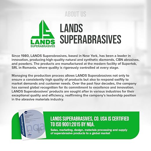 Full Range/from Stock Removal to Finishing/Oil-Soluble LSDIAC Diamond Polishing Compound Set/1200, 3000, 8000, 15000 Grit/4x5g/Medium Concentration of Diamond Powder/LANDS Superabrasives (5, Grams)