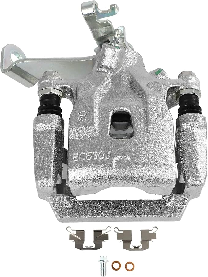 SCITOO 19B7123 Rear Left Disc Brake Caliper w/Bracket Fit For Mazda For CX-5 2013-2015, Single Piston