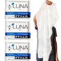 XL Wet Wipe Cleansing Body Wipes All Natural - 3 Pack Individual Pouches - Gentle & Unscented - No Rinse Bathing and Shower Wipe - Great for After Workout, Camping, Travel, Yoga, Gym