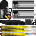 288 Pcs Mini Tape Screwdriver Keychain Set Christmas Men Gifts Bulk Adult Party Favors Multitool Pen Card Tool Measuring Keychains Stocking Christmas Stuffers for Men Dad (Red,Yellow,Blue)