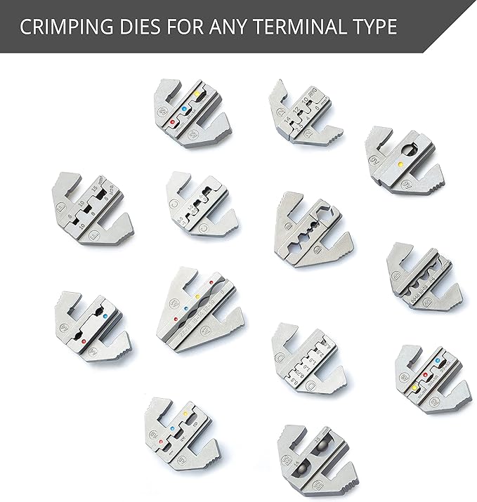 Wirefy Crimping Die for Open Barrel Terminals - 20-10 AWG