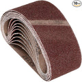 10 Pcs Sanding Belts 3 x 18 Inch 36 Grit Aluminum Oxide Abrasive Sandpaper for Belt Sander Metal Grinding Wood Working Weld Rust Removal