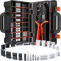SOMELINE Crimp Tool Connector Kit, 24 Types, 32-20 AWG Crimper, JST-XH 2.5mm/Du Pont 2.54mm/KF2510 2.54mm Connector kit, Crimping Pliers for JST, Du pont, KF2510, Molex, AMP EI Series