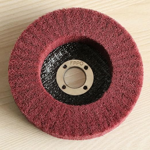 9Pcs 4" x 5/8" Nylon Fiber Flap Disc Polishing Grinding Wheel,Scouring pad Buffing Wheel for Angle Grinder Polishing,Flap Discs for Power-Operated Grinders