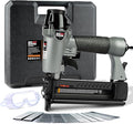 NEU Master Pneumatic Brad Nailer, 2 in 1 Nail Gun Staple Gun Fires 18 Gauge 2 Inch Brad Nails and Crown 1-5/8 inch Staples with Carrying Case and Safety Glasses (Need Air Compressor)