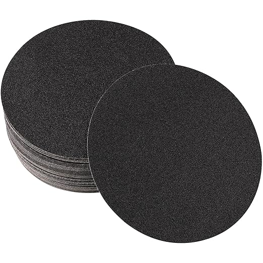 30PCS 6 inch Silicon Carbide Sanding Discs 80 Grit, Wet Dry Orbital Sander Hook and Loop Sandpaper Disc, Best for Metal,Automotive,Wood Polishing