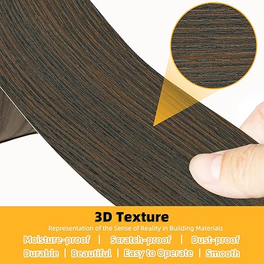 GSCIT Club Wood Grain Repair Tape, 2.4 inch X 50ft Self Adhesive Brown Walnut Grain Repair Patch for Tables, Chairs, Baseboards, Doors, Windows, Floors, Handicraft DIY.