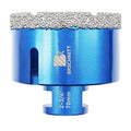 2-3/4 Inch Diamond Core Drill Bit for Porcelain Tile Ceramic Marble Granite Drilling,BRSCHNITT 1pc Vacuum Brazed Diamond Hole Saw with 5/8-11 Thread (70mm)