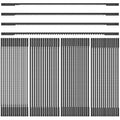 60Pcs Coping Saw Blades Set, 6-1/2-Inch Long Between Pins, Sturdy Wood Cutting Saw Blades Kit (15 TPI, 18 TPI, 24 TPI) High-Carbon Steel Pin End Scroll Saw Blade Assortment (60,10/15/18/24)