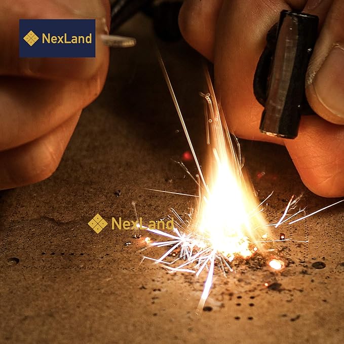 FNL Ceramic Fire Starter Necklace Leather Cord