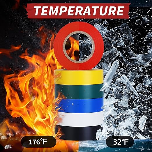 Avery Dennison Electrical Tape, 72 Rolls General Use PVC Electric Tape, UL/CSA Listed 1/2 in x 20 ft Insulating Vinyl Tape for Electrical, Repairs, Automotive and Equipment, EE-100, Multi Colored