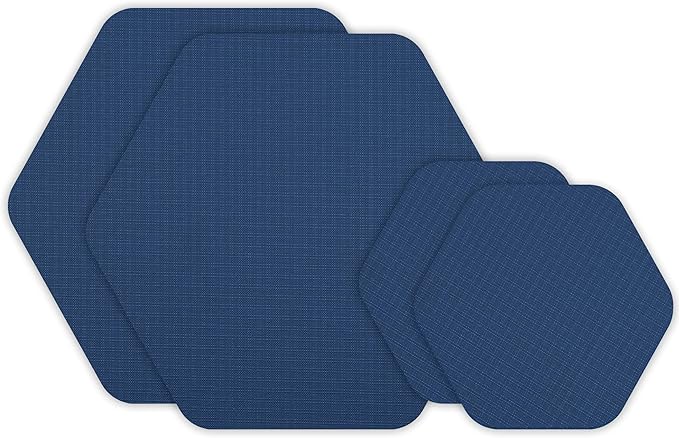 GEAR AID Tenacious Tape Hex 2.5” and 1.5” Repair Patches, Peel-and-Stick to Fix Holes and Burns in Down Jackets, Rain Gear, Tents, Tarps and More