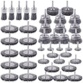 Rocaris 42 Pack Carbon Steel Wire Wheel, Cup, Pen Brush Set with 1/4-Inch Round Shank for Rust Removal, Corrosion and Scrub Surfaces