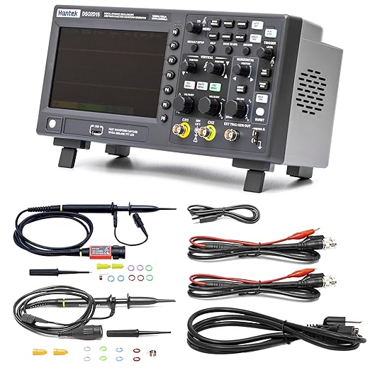 Hantek DSO2D15 Digital Storage Lab Oscilloscopes150MHz Bandwidth 2CH Dual Channel 1GSa/s 8M Memory Depth with 1CH Waveform Generator