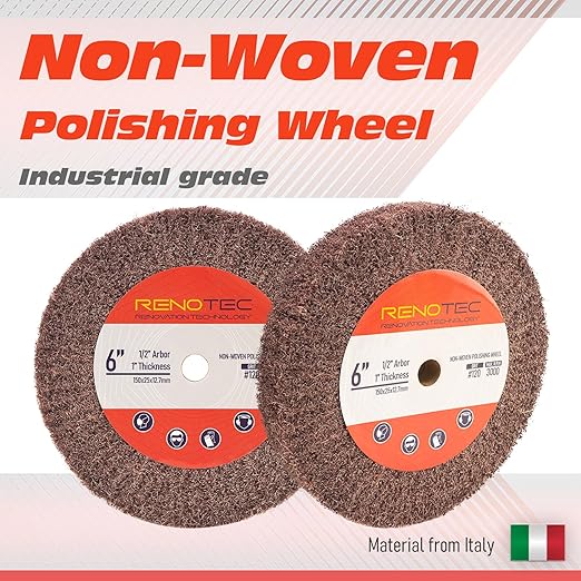 6 Inch Flap Wheel, Non-Woven Polishing Wheel (Grit120)