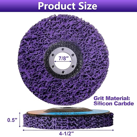 20 Pack Strip Discs Stripping Wheel for Angle Grinder, 4-1/2" x 7/8" Rust Remover Discs, Clean and Remove Paint Coating Rust Welds Oxidation