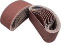 18 PCS 2-1/2 x 16 Inch Belt Sander Sanding Belts, 80 Grit Aluminum Oxide Abrasive Belt for 2.5x16 Belt Sander (2.5x16in,80 Grit)