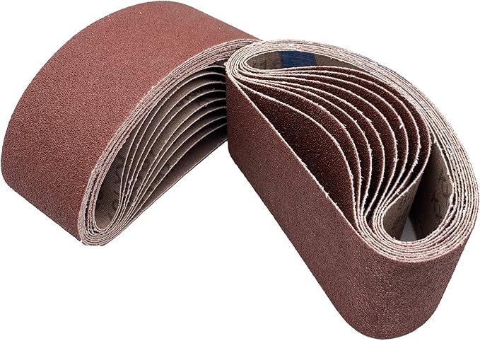 18 PCS 2-1/2 x 16 Inch Belt Sander Sanding Belts, 80 Grit Aluminum Oxide Abrasive Belt for 2.5x16 Belt Sander (2.5x16in,80 Grit)