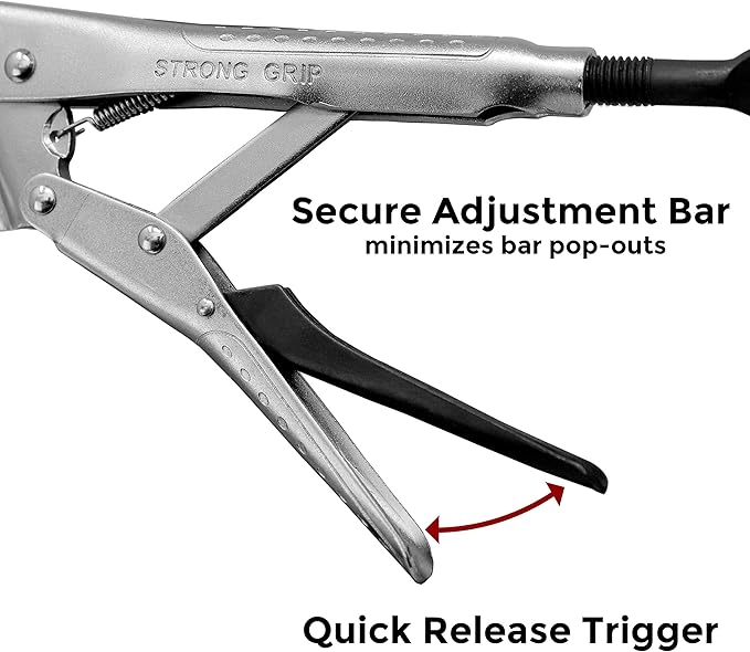 Strong Hand Tools PFC1036 Locking Chain Pliers, Removable 36 Chain, Hold Up To 10.5" Diameter Pipe, Unique Easy Open Crank Handle, Quick Release Trigger