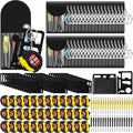 144 Pcs Mini Tape Screwdriver Keychain Set Christmas Men Gifts Bulk Adult Party Favors Multitool Pen Card Tool Measuring Keychains Stocking Christmas Stuffers for Men Dad (Yellow,Black)
