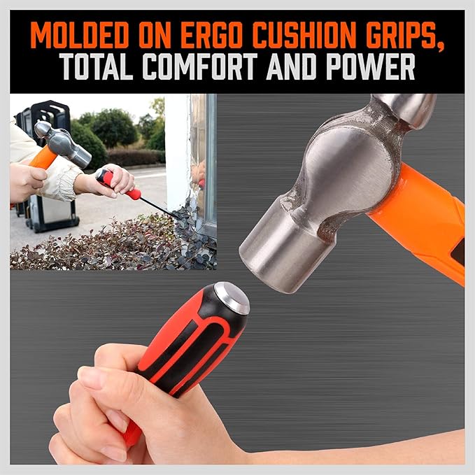 HORUSDY 44-Piece Magnetic Screwdriver Set with Go-Thru Steel Blades | High Torque, Plastic Racking