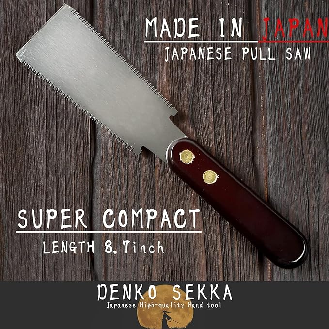 Woodworking Saw MINI Ryoba Double Edge Flush cut, Japanese Pull Saw for Woodworking and Wood Craftsmanship, (Ryoba Double Edge)
